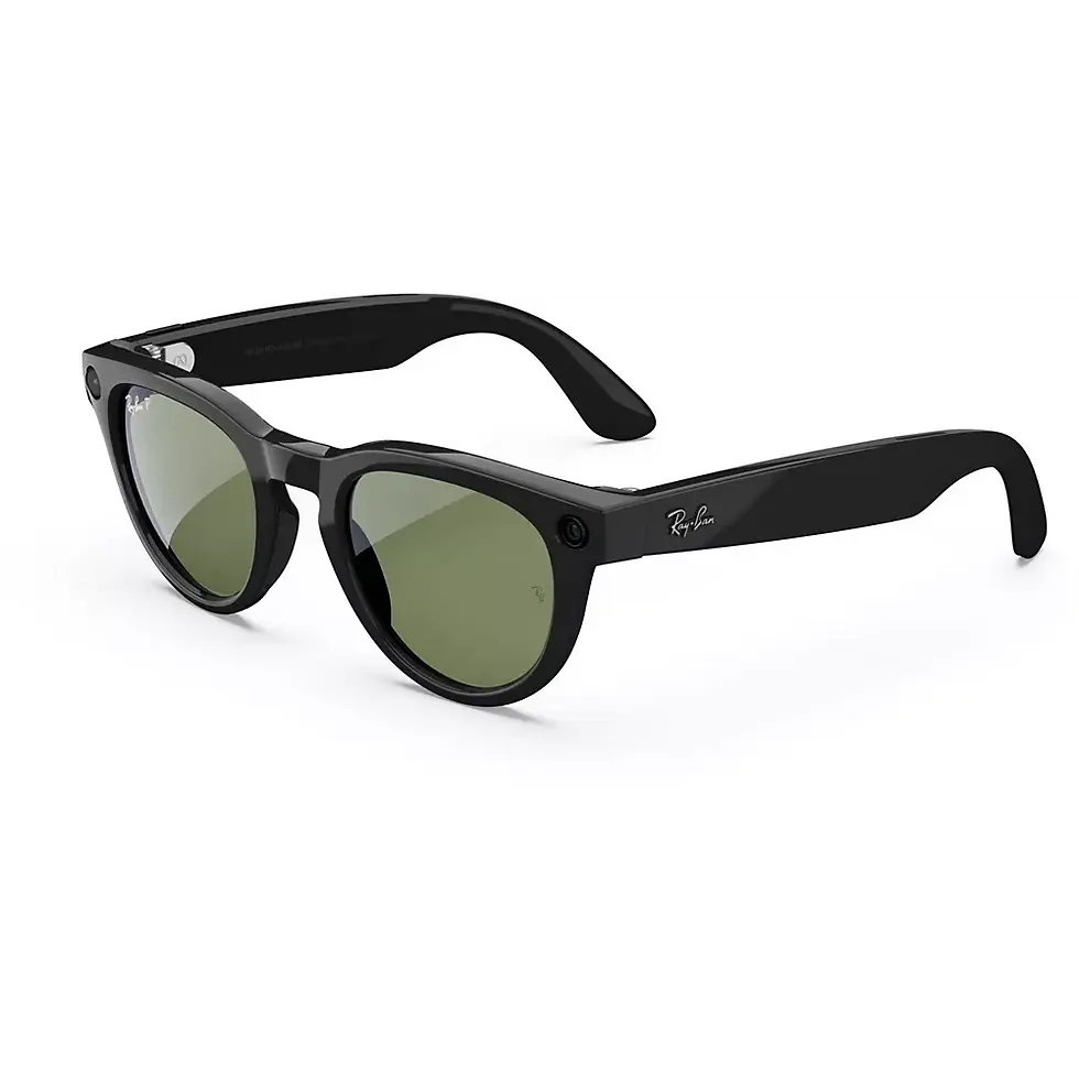 Lunettes connectées Meta Ray-Ban Headliner, Noir Brillant, Vert G15 Polarisé