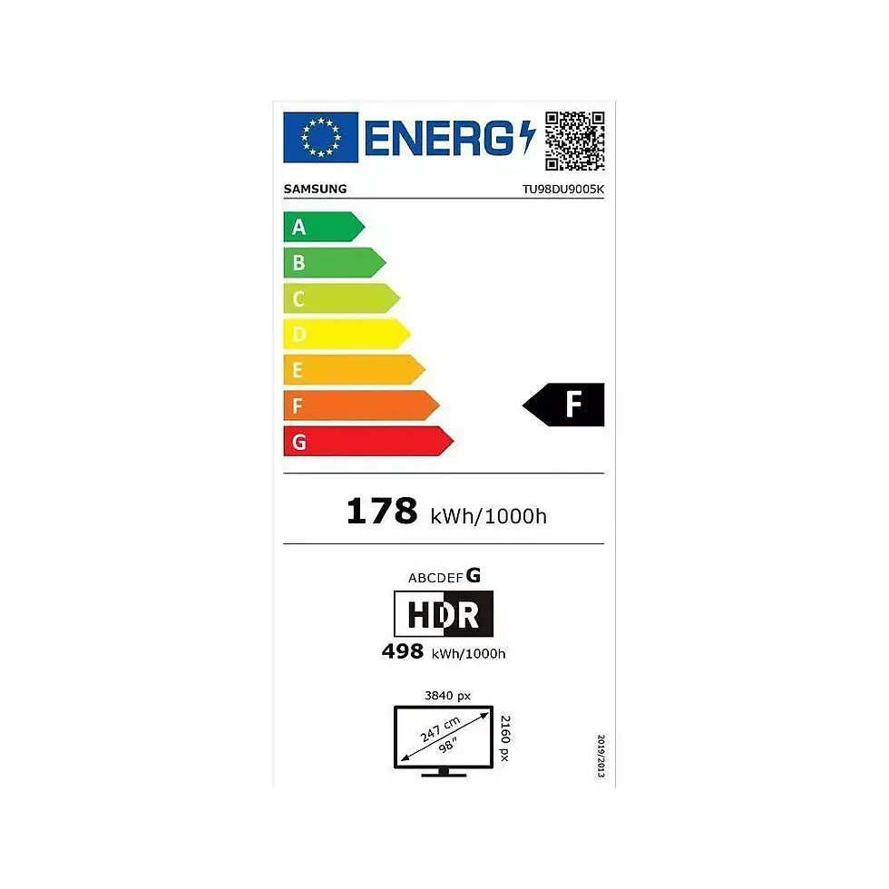 Miniatura: Televisor LED SAMSUNG TU98DU9005 de 98 pulgadas (247 cm)