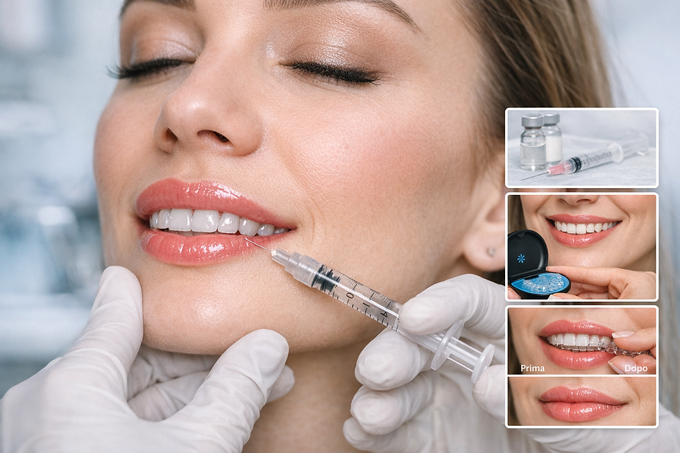 Medicina estetica labbra con filler per aumento volume.