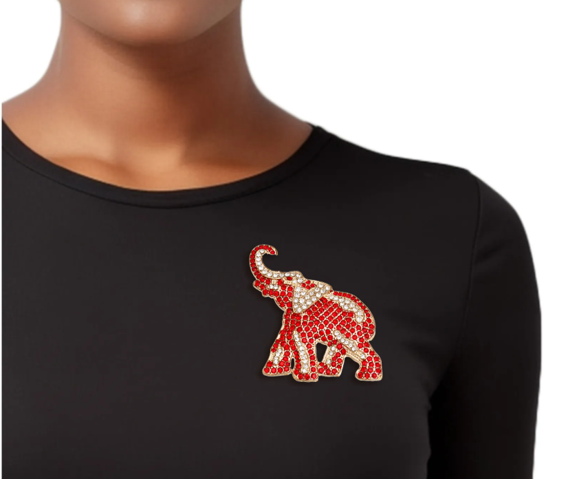 YOUR CHOICE! Full Elephant Brooch (PT)