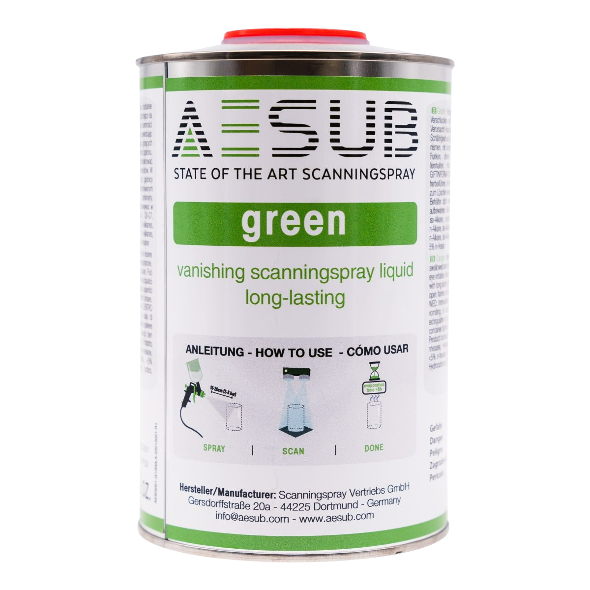 AESUB Scanning Spray - Green - 1L (V1)