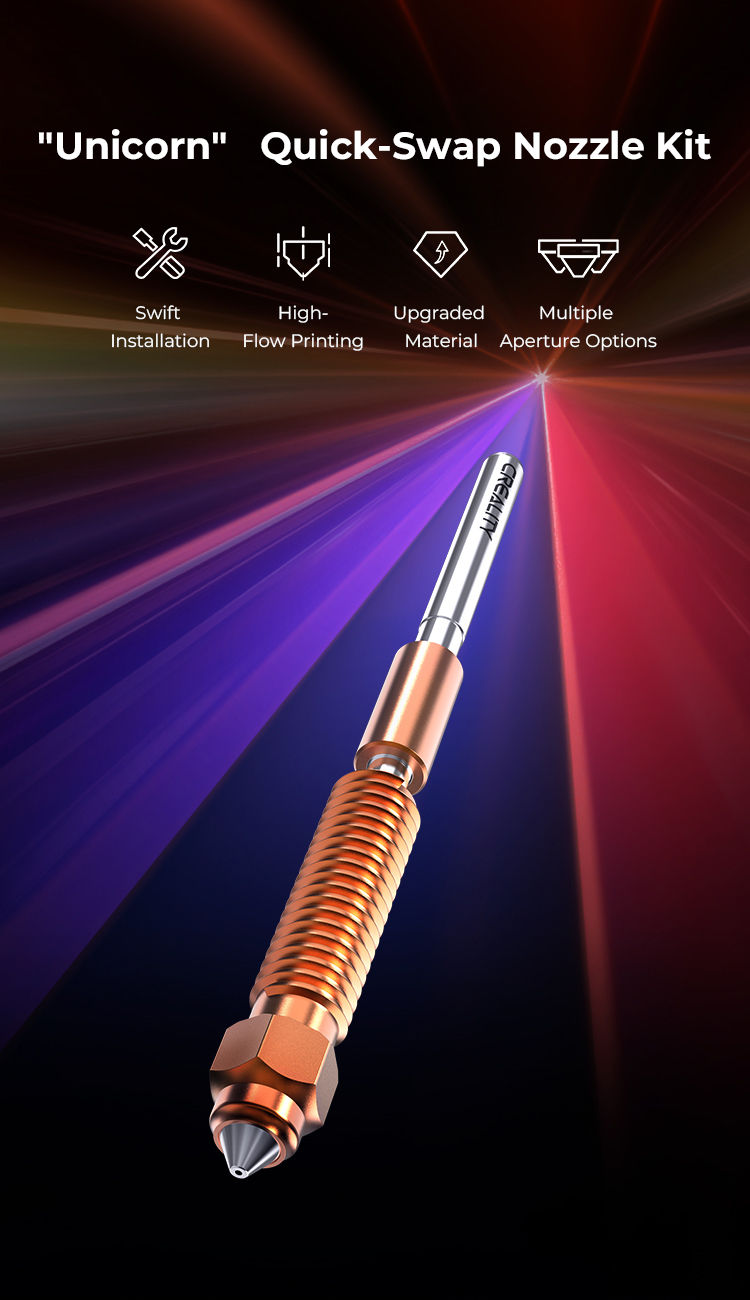Thumbnail: Creality "Unicorn" Quick-Swap Nozzle Kit (Ender 3 V3 Plus, K1, K1 Max. K1C)
