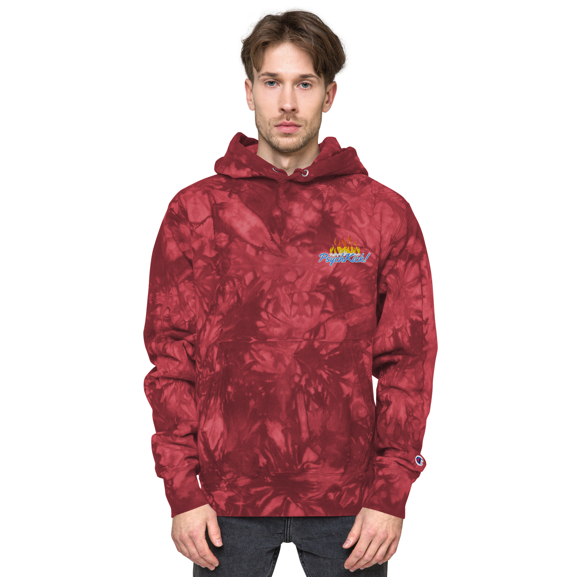 Hium T-HOOD i1124 x Champion [Tie-Dye]