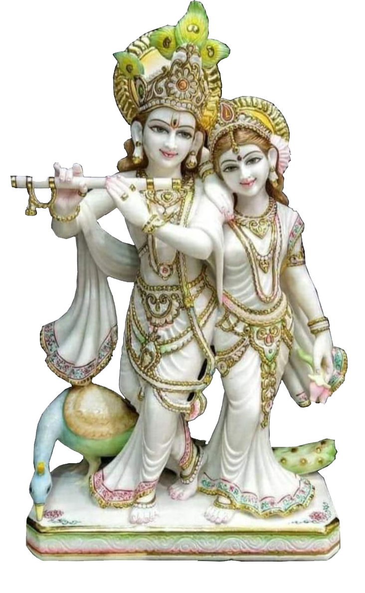 Radha Krishna Murti Signifies Best Of Spirituality