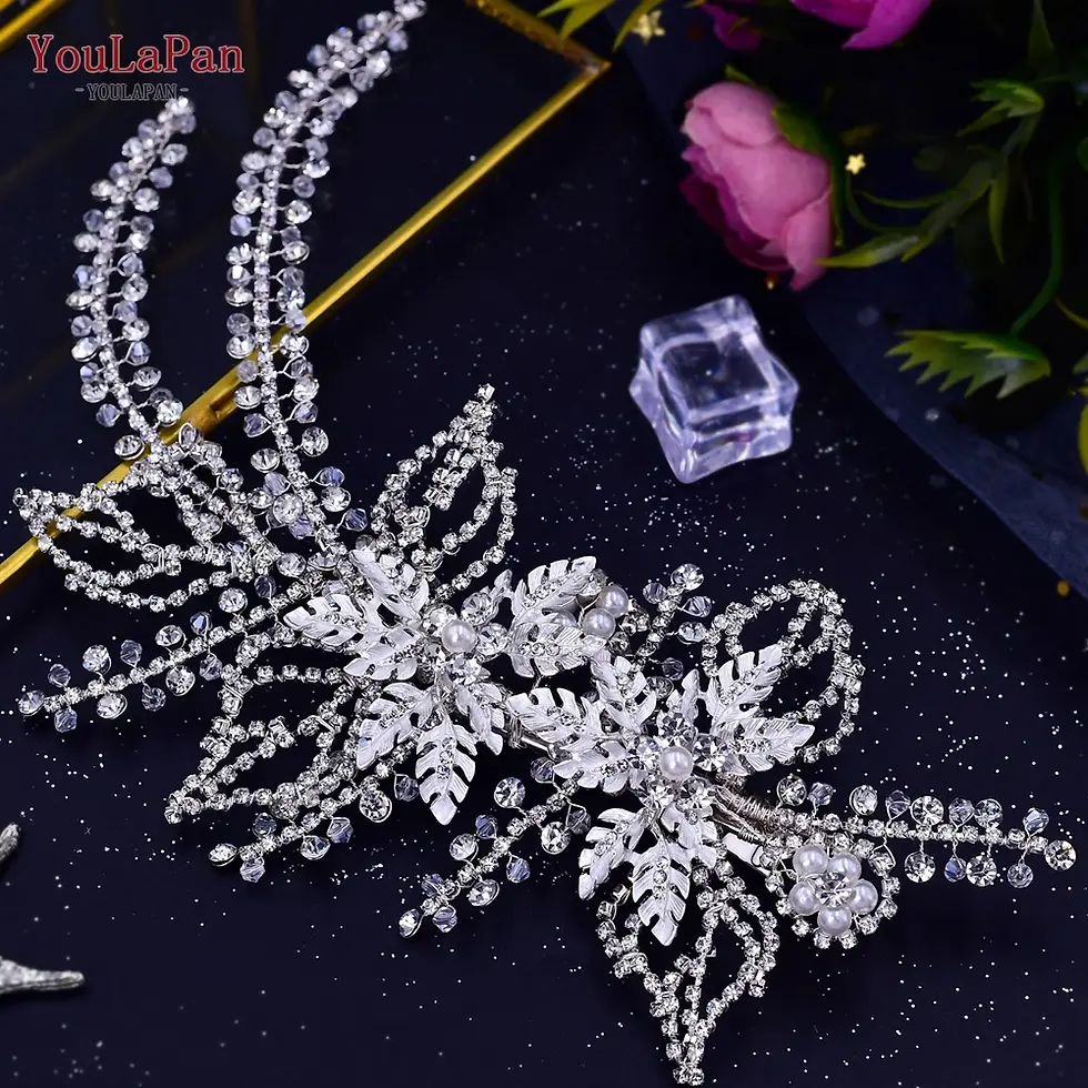 Thumbnail: Delicate Bridal Crystal Headband