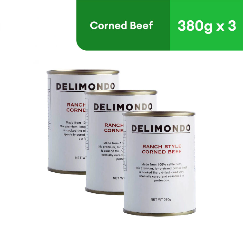 Delimondo Ranch Style Corned Beef 380g - Pack of 3
