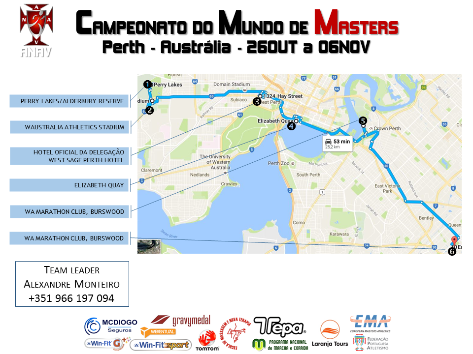 Mapa Perth