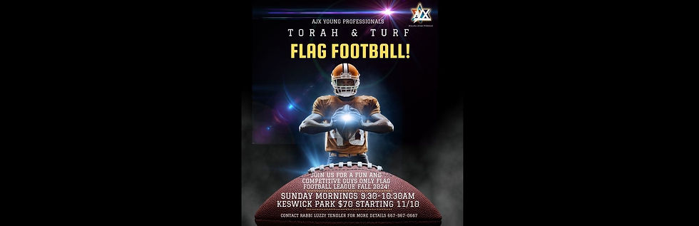 Torah & Turf Flag Football Fall 2024 Season!