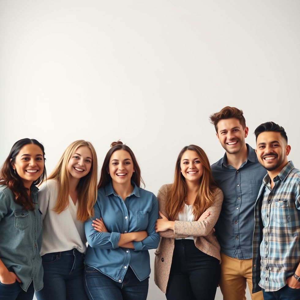 A photo realistic happy startup team of 7 smiling..jpg