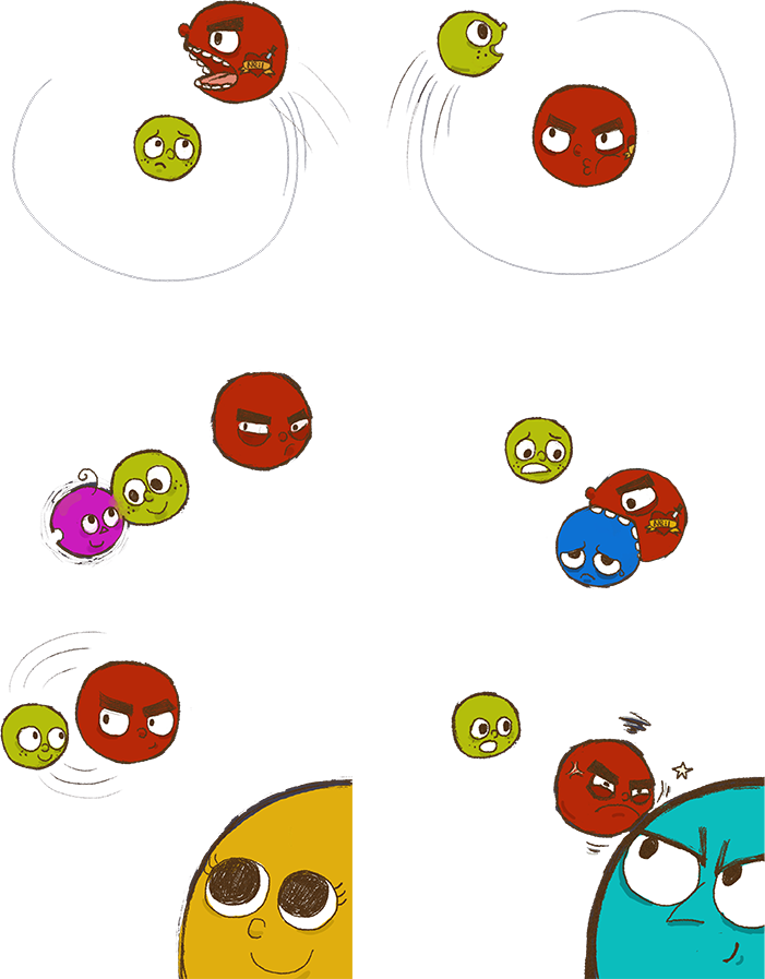 Celestial Buddies gameplay concept drawing