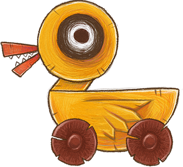 Pull-toy duck — youth version