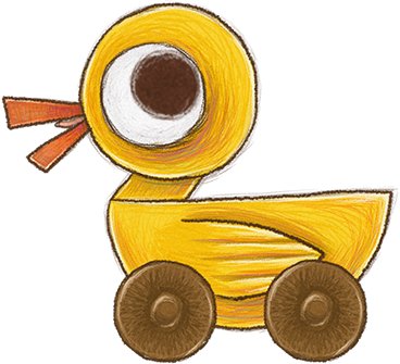 Pull-toy duck — childhood version