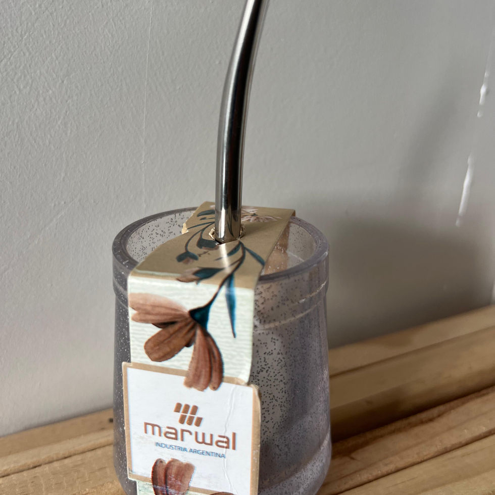 Glitter Mate Gourd with Bombilla (Straw)