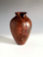 Thumbnail: Walnut Burl vase, front view