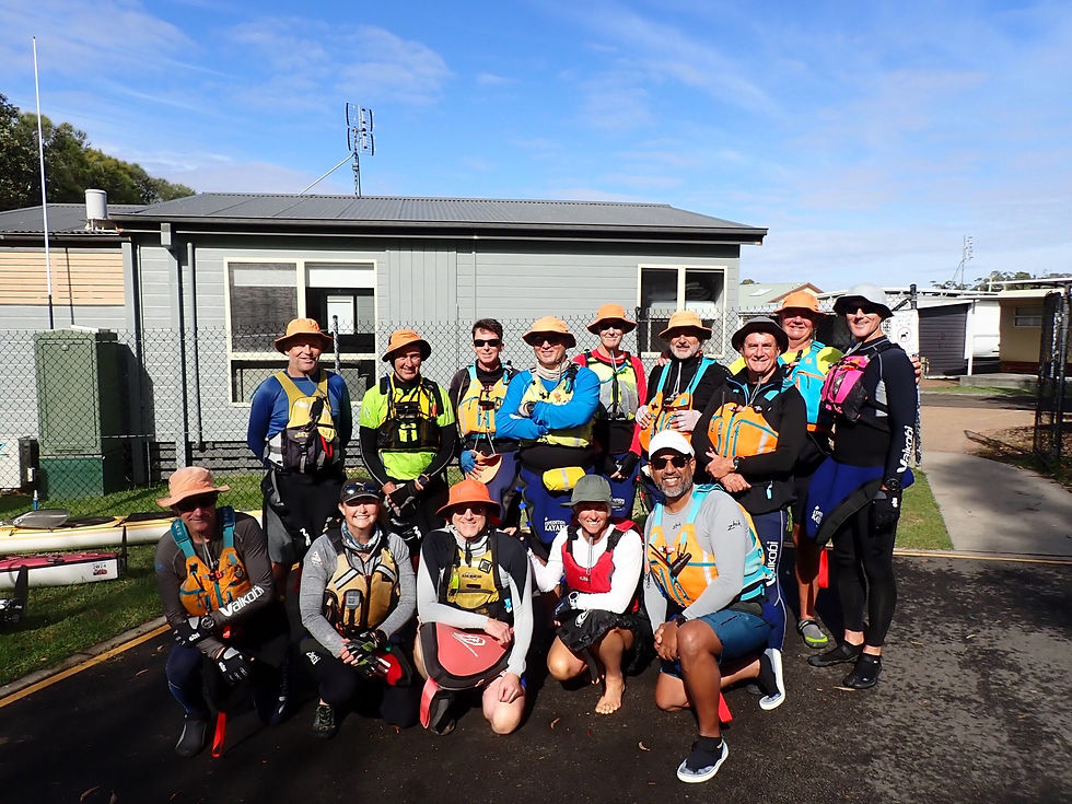 Groups 1 & 2 preparing to head down the coast