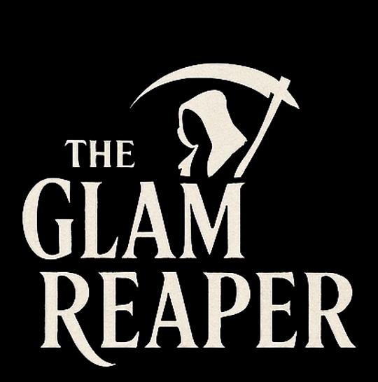 The Glam Reaper makeup artist logo