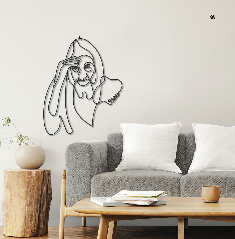 תמונה ממוזערת: דיוקן מתכת אמנותי - הבבא סאלי