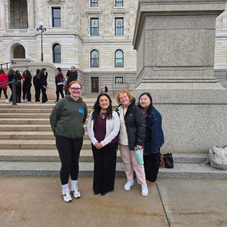 Change Inc.'s Madi Seeley, Lisa Xiong, Karrie Ruedy, and Babie Yang at Mental Health Day on the Hill