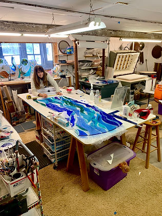 Glass studio inprogress