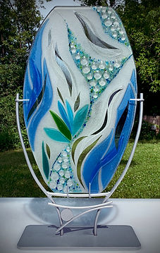 Synergy Fused Glass Sculpture