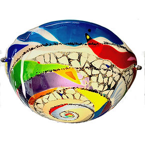 Fused Glass Chandelier