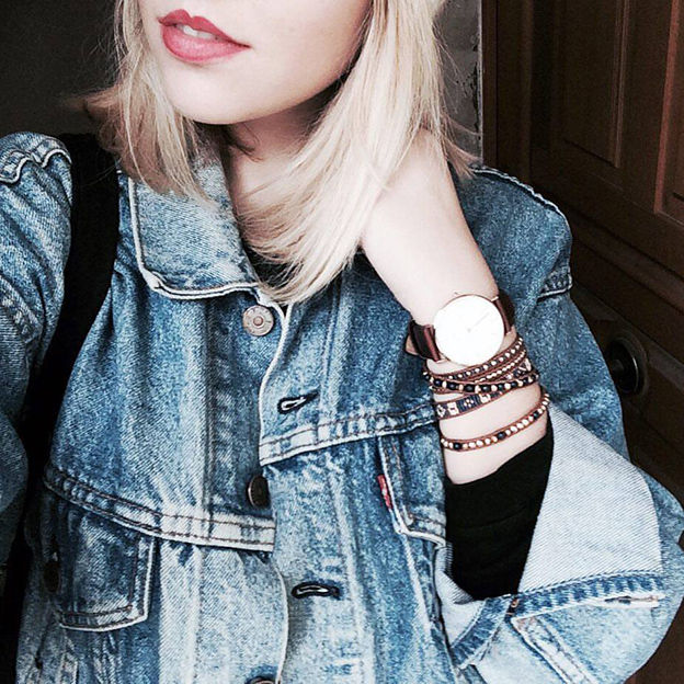 Miniature : Bracelet MEMPHIS en lapis-lazuli porté