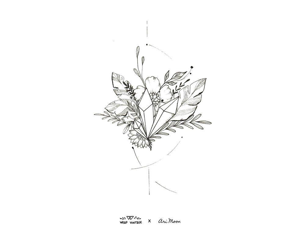 Miniature : QUARTZ SAUVAGE - Illustration - Collaboration Wrap Vintage X AriMoon