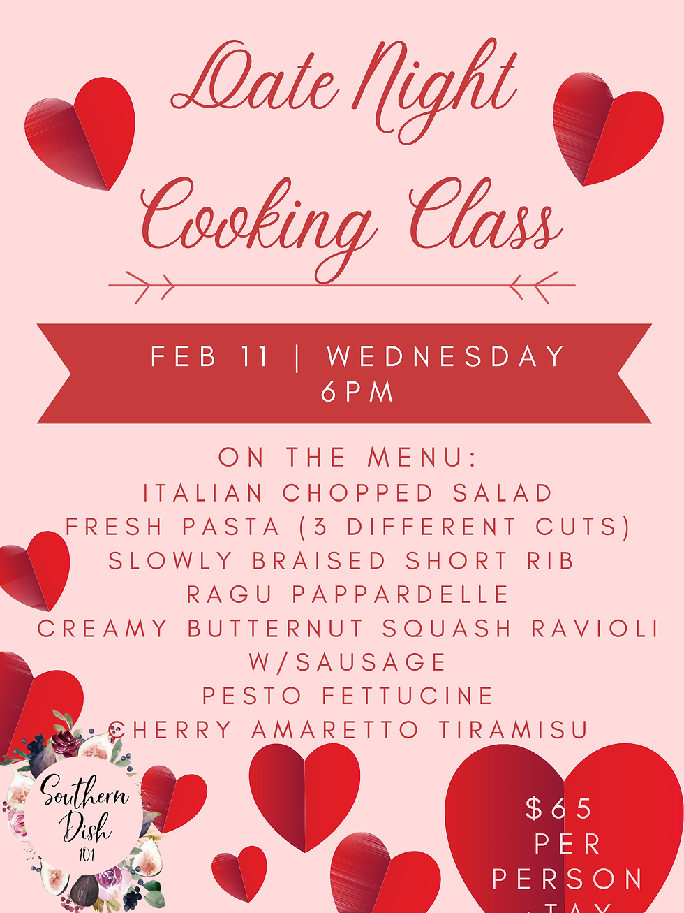 Valentine's Date Night Cooking Class