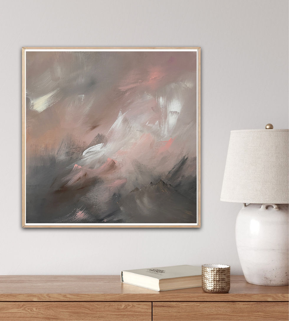 Thumbnail: Contemporary Painting Framed, Wall art & decor