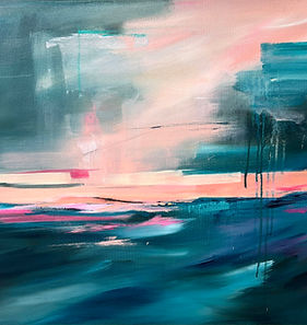Lyndsay Tarren Leister I'll Wait for you Abstract Painting Signed 1 Cropped.jpg