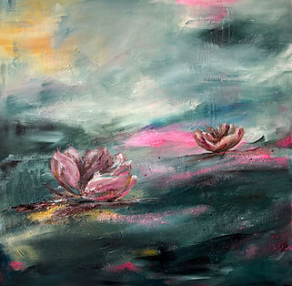 Lyndsay Tarren Leister Reflections Among the Lilies Painting 2.jpg