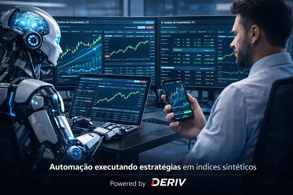 Robô de trading operando índices de volatilidade na Deriv