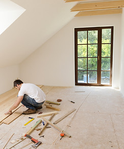 Installation parquet contrecollé au sol