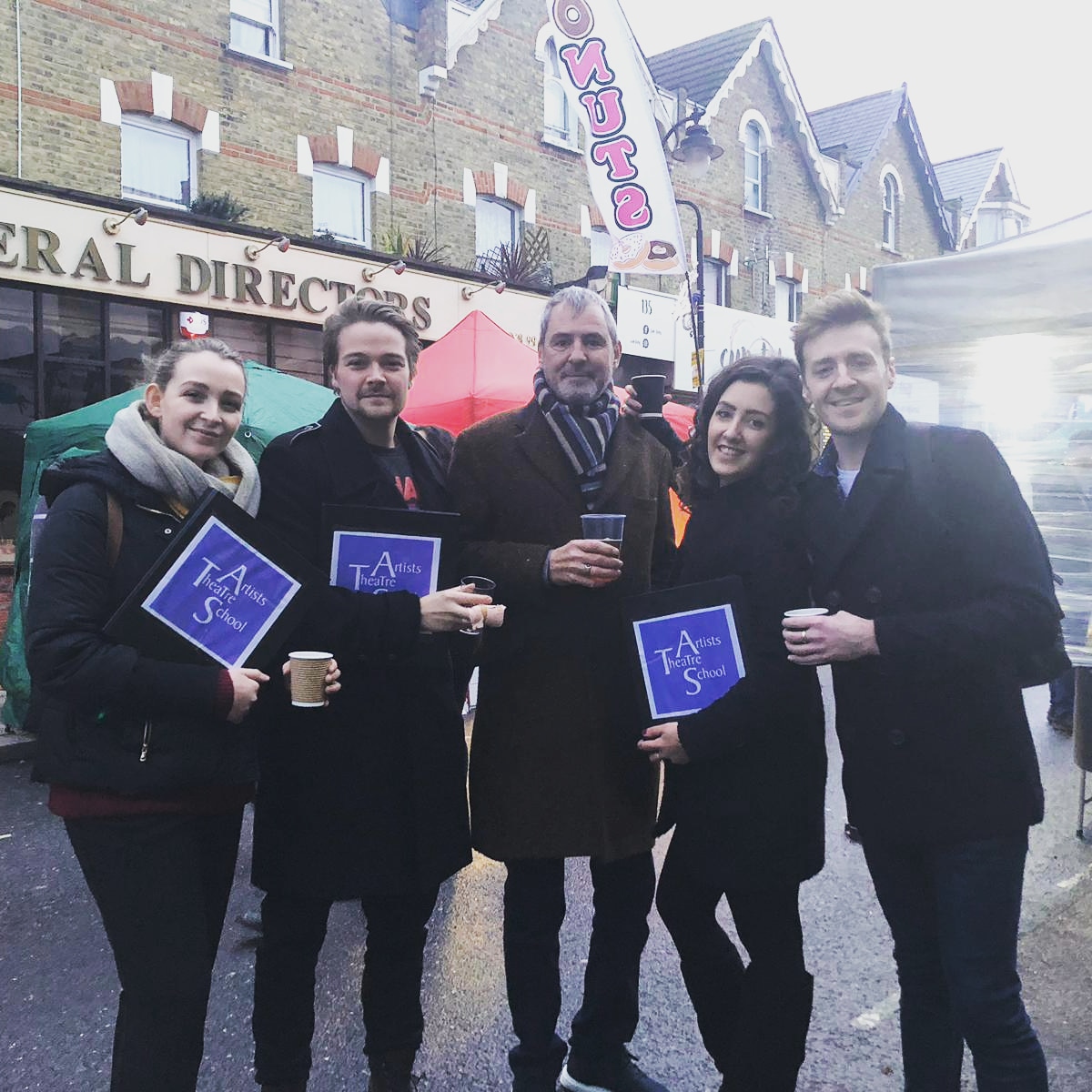 ATS singers with Neil Morrissey