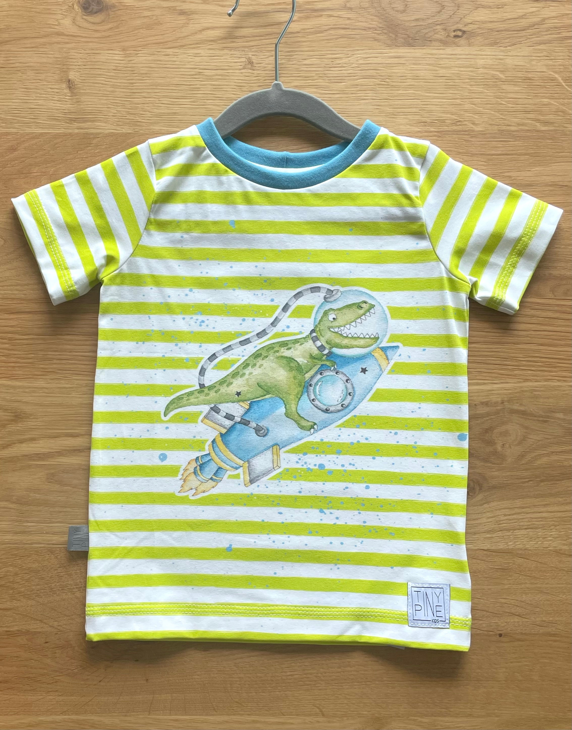 Shirt Dino auf Rakete - Gr.104