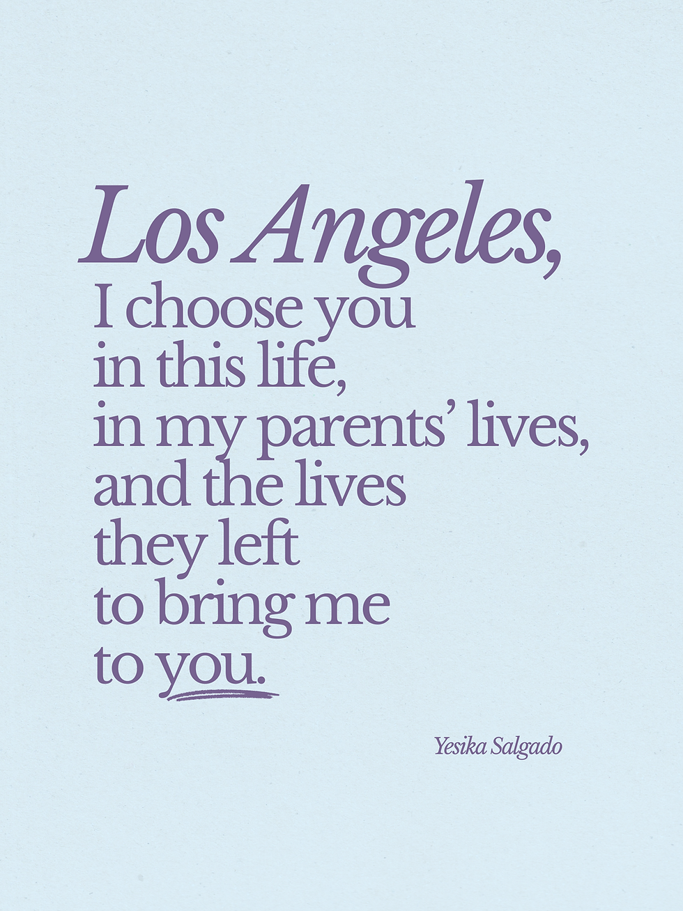 Los Angeles Signed 8.5"x11"vPoster
