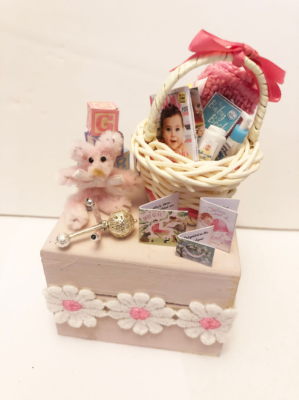 Thumbnail: New Baby Girl Keepsake Box