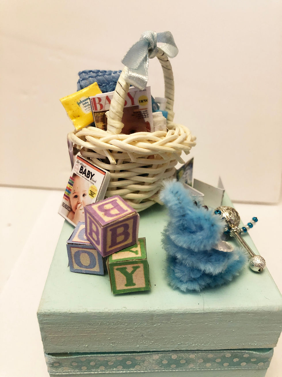 Thumbnail: New Baby Boy Keepsake Box