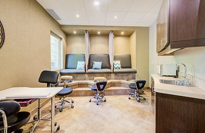 Calm treatment room for client appointments in Waterloo