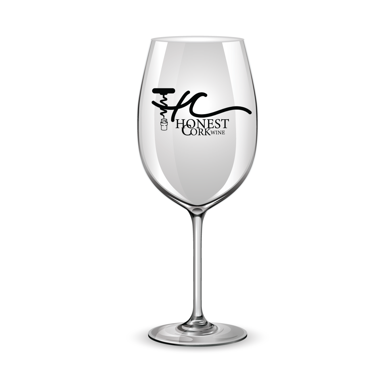 Honest Cork Custom Wine Glass