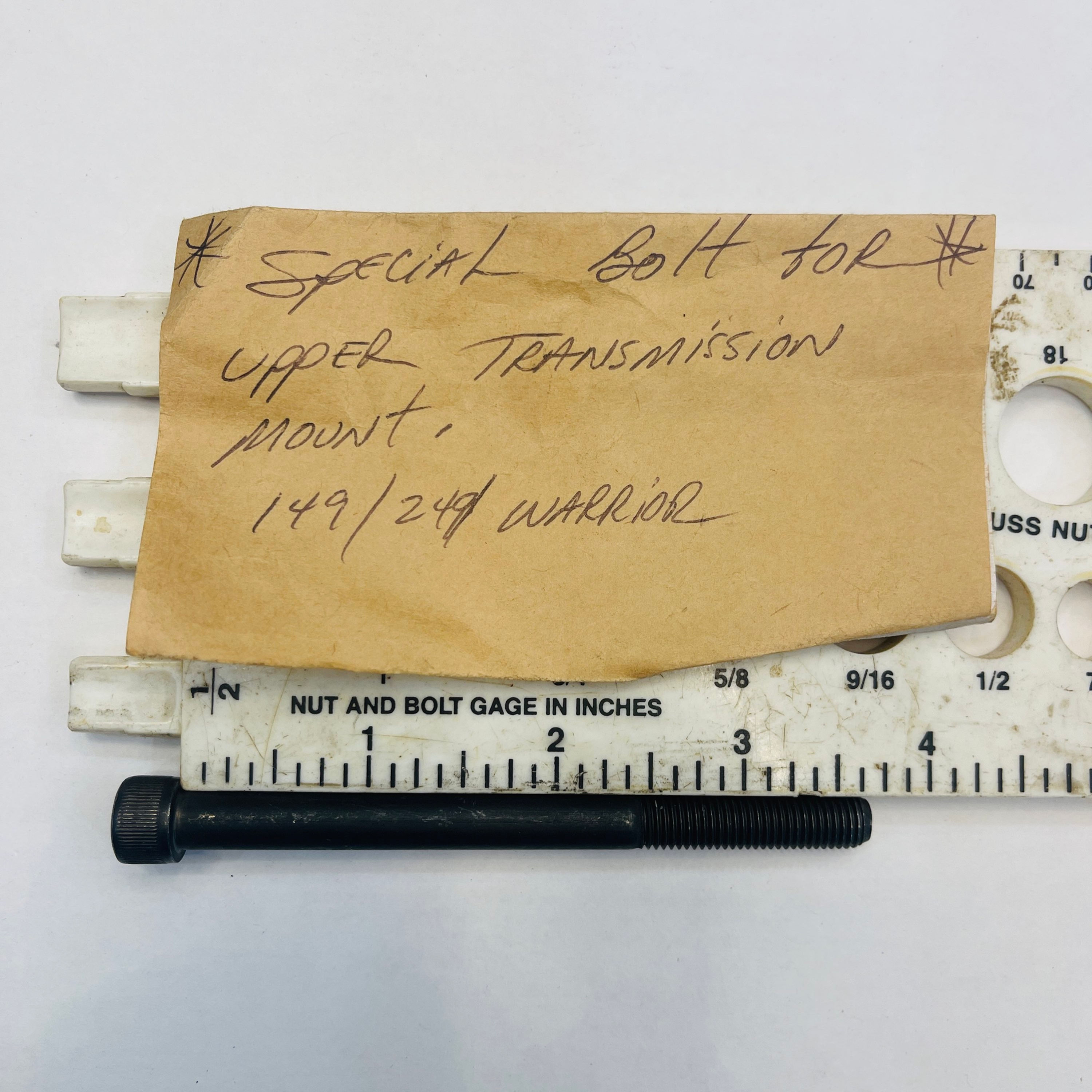 Transmission to Anchor Plate Bolt