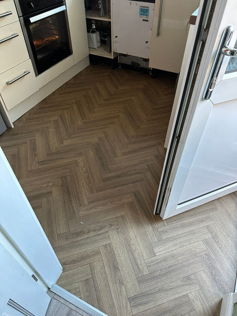beige pattern herringbone cushion floor vinyl