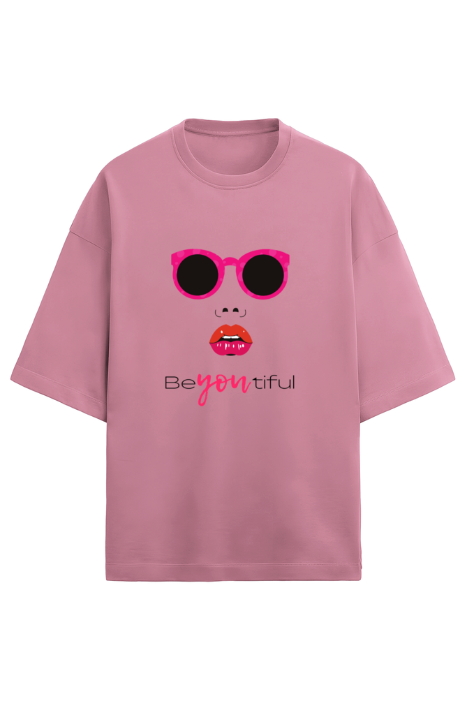 Thumbnail: Women Beautiful Print Feminine Drop Shoulder Flamingo T-Shirt