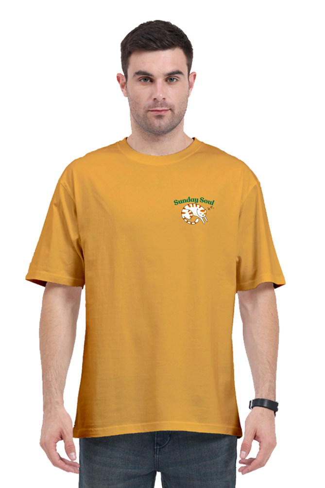 Thumbnail: UNOQIO Sunday Soul Oversized T-Shirt for Men
