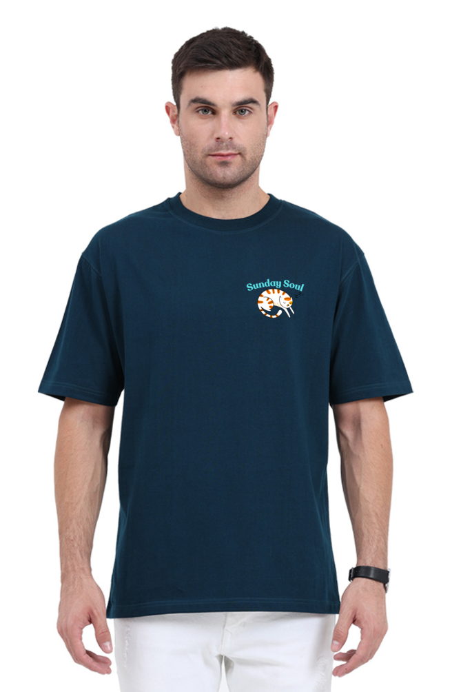 Thumbnail: UNOQIO Sunday Soul Oversized T-Shirt for Men