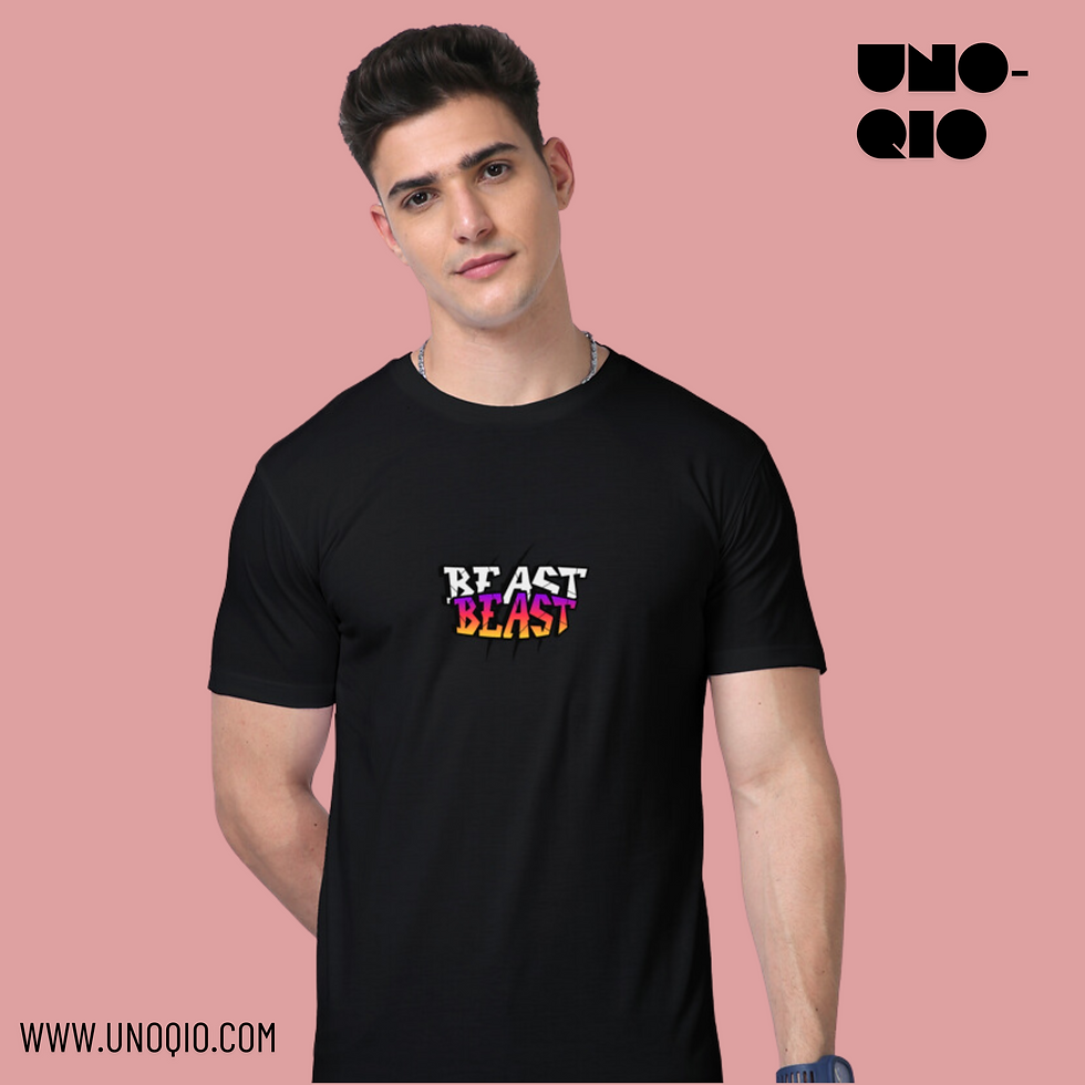 Thumbnail: UNOQIO Beast Print Supima Cotton T-Shirt for Men