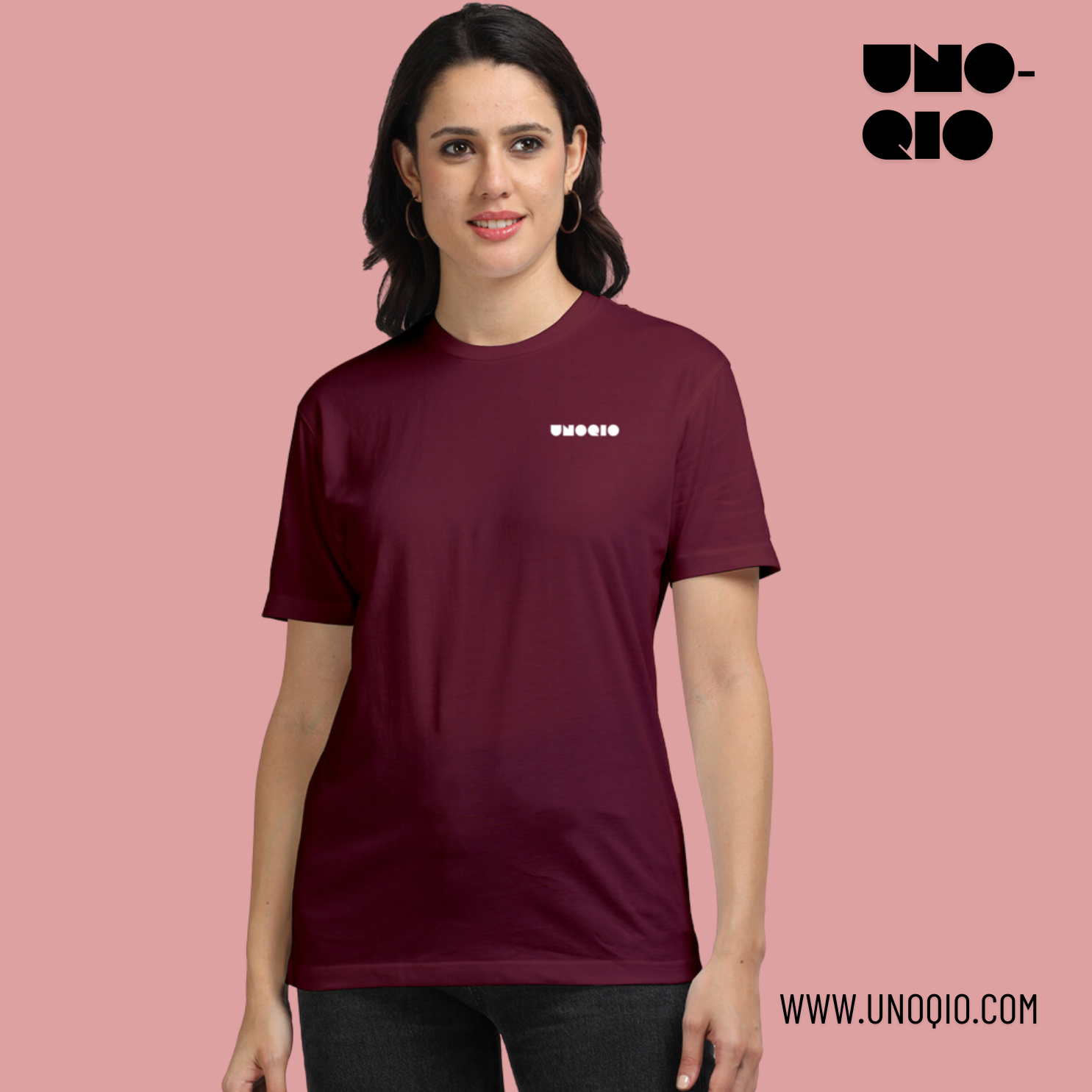 UNOQIO Supima Cotton T-Shirt For Women