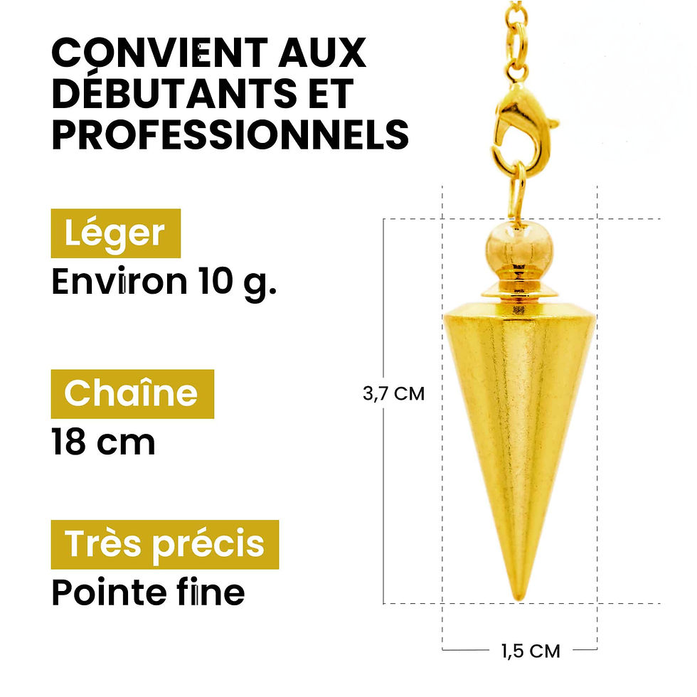 Miniature : Pendule conique en laiton doré