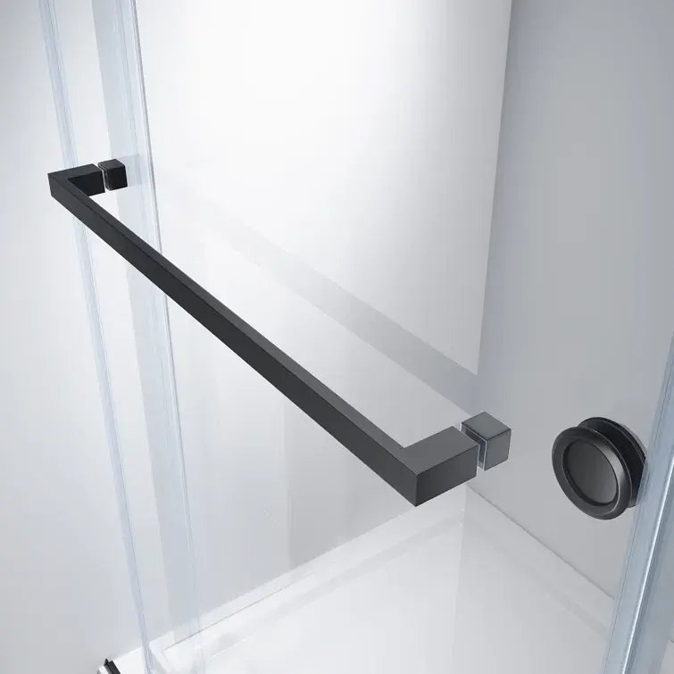 Thumbnail: 50-55"W x 76"H Double Sliding Frameless Shower Door