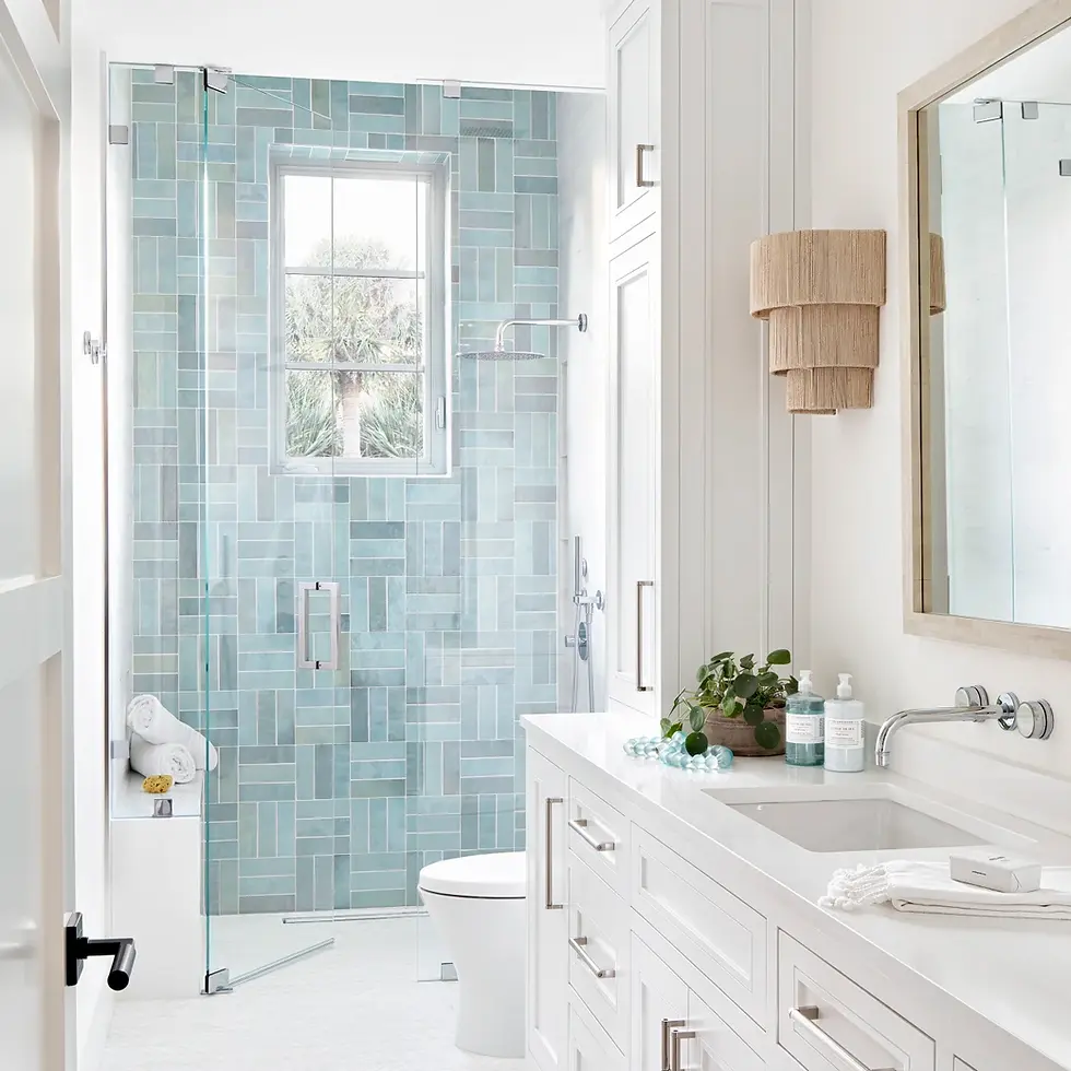 Thumbnail: Cloe Ceramic Tile in Baby Blue
